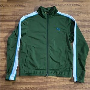 Puma green soft shell jacket SMALL